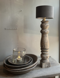 Houten Balusterlamp  -Aura Peeperkorn-