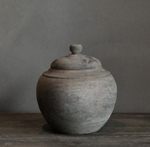 Houten Pot met deksel Abdur Small