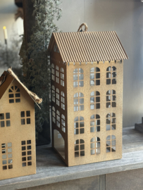 Metalen Huis Roest Bruin Extra Large