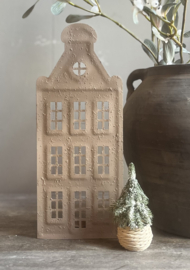 Metalen Huisje Beige Small -PTMD-