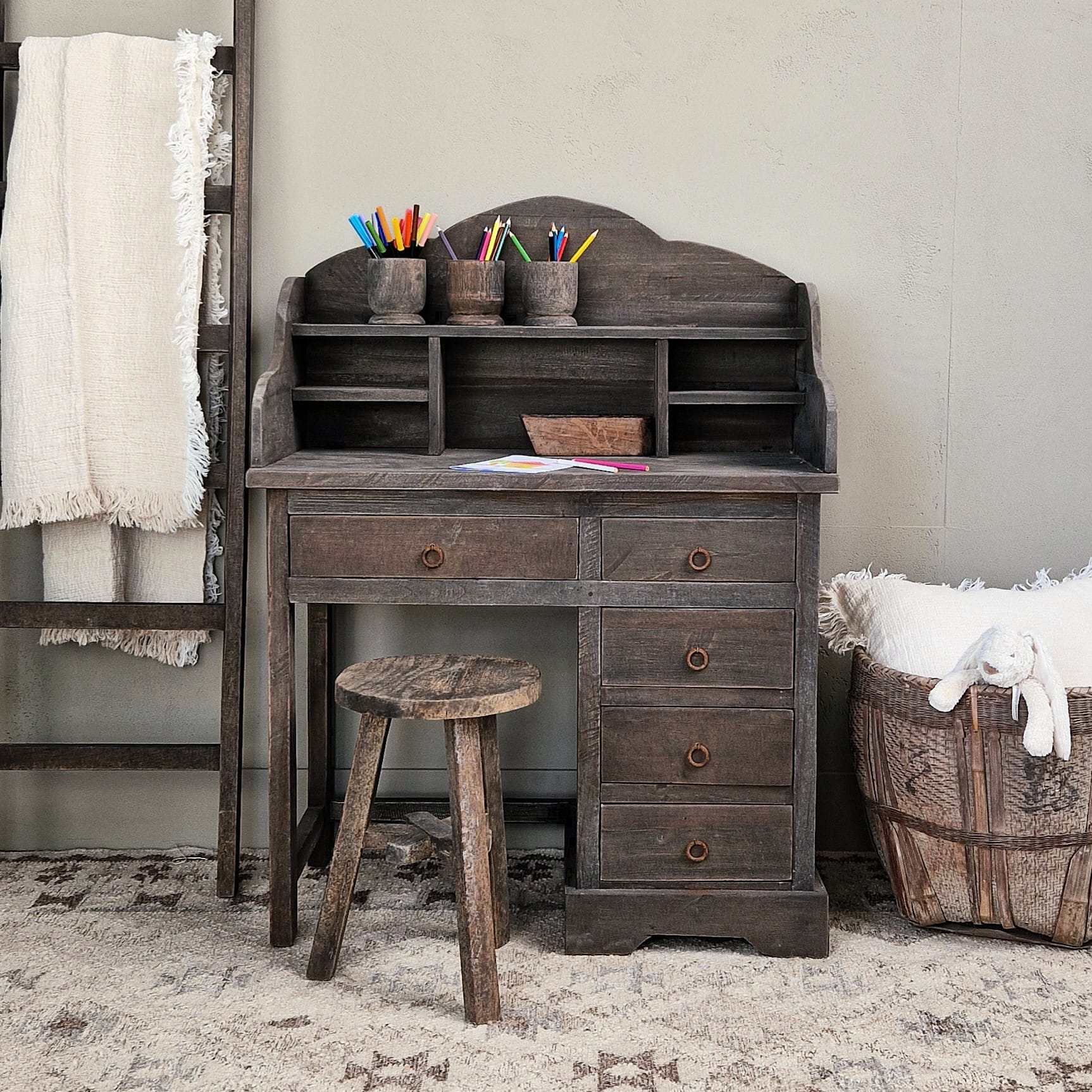 Houten Bureau -Luksa Home Collection-