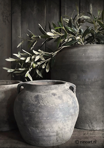 Deco Bordje Pot Olijf