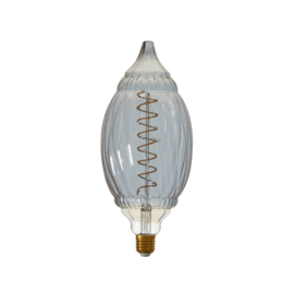 Lampenbol LED Ø12x28 cm BAROQUE 4W smoked E27 dimmable