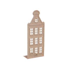 Metalen Huisje Beige Small -PTMD-