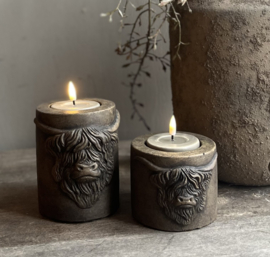 Waxinelichthouder Ram Bruin Large -Brynxz-