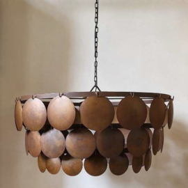 Hanglamp Rond Metalen Schijven Rustic