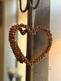 Hanger Hart Belletjes Roest Large
