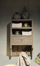 Wandrek Met Lade  -Driftwood-