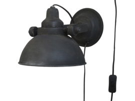 Wandlamp Factory Oud Zwart