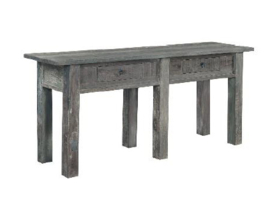 Sidetable Kaki -met 2 lades ''Driftwood''