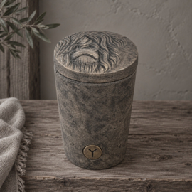 Topf mit Scotty auf dem Deckel Medium Majestic Brown -Brynxz Collection-