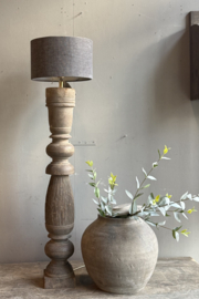 Alte Holzbalusterlampe -Aura Peeperkorn-