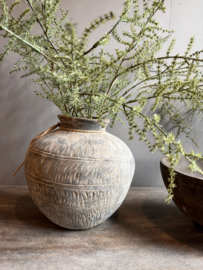 Oud Stenen Kruikje met Carving