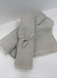 Wafeltjes Doek Naturel met zeilring 60x60 cm