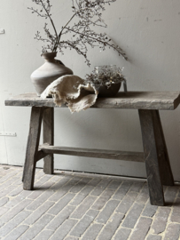 Oud Houten Bankje 80 cm