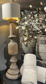 Unieke Houten Balusterlamp