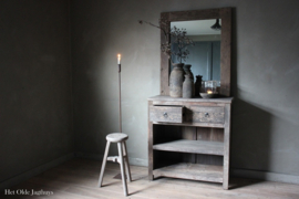 Sidetable Kota met 2-lades en 2 open vakken -Driftwood-