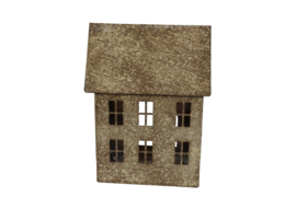 Metalen Huisje Roest Medium