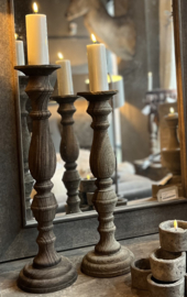 Kerzenständer aus Holz Noelle L