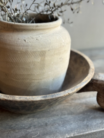 Oude Houten Schaal met Handvat