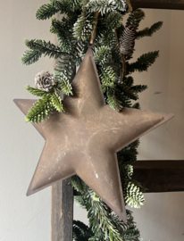 Metalen Ster Roest Bruin 24,5 cm