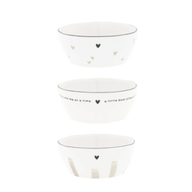 Schaaltje Naturel met Strepen -Bastion Collections-