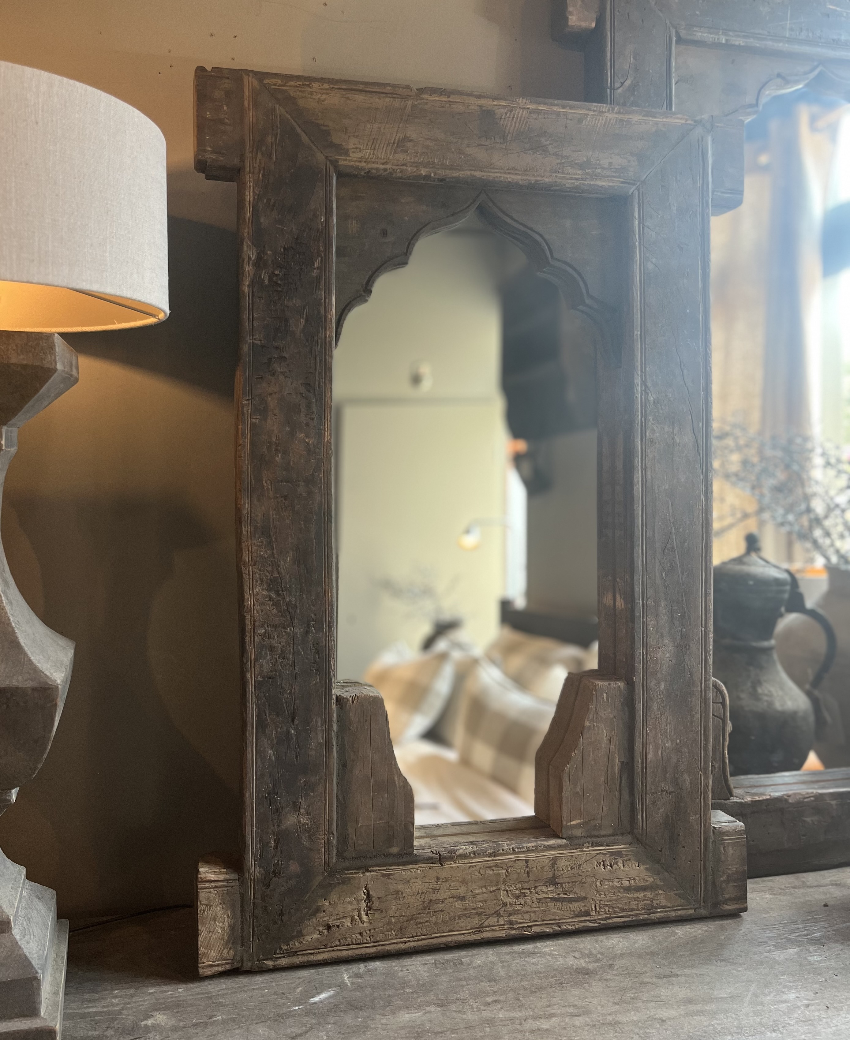 Spiegel oud hout S