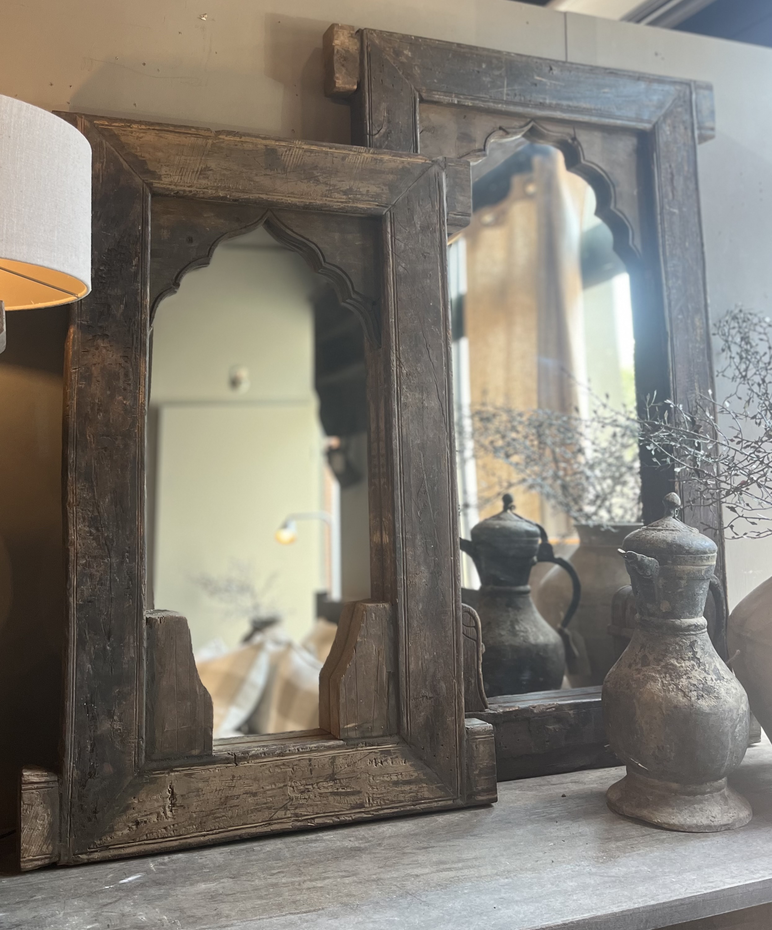 Spiegel oud hout M