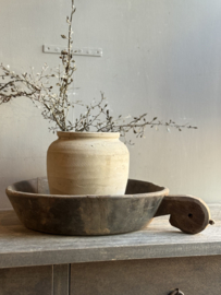 Oude Houten Schaal met Handvat