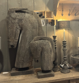 Paardenhoofd op standaard Large