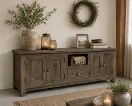 TV-Dressoir 4-Deurs 200 cm -Ashwood-