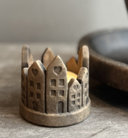 Waxinelichthouder Circle of House Majestic Brown -Brynxz-