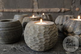 Wachshalter aus Holz Buru dot | Island Collection