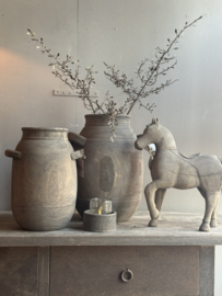 Houten Pot met Grepen Large