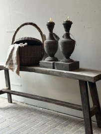 Oud Houten Bankje 121 cm