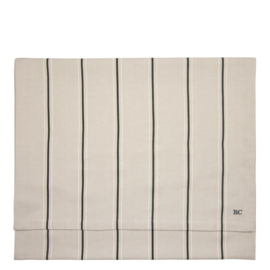 Tafelloper Naturel met zwarte streepjes -Bastion Collections-