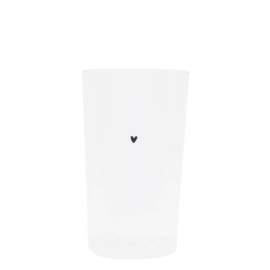 Trinkglas mit schwarzem Herz 450 ml -Bastion Collections-