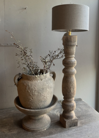 Houten Balusterlamp  -Aura Peeperkorn-