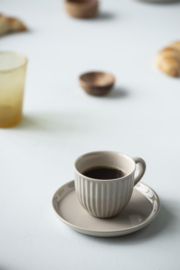 Espresso kop en schotel Latte -Mynte-
