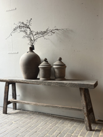 Oud Houten Bankje 121 cm