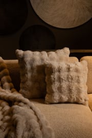 Kussen Cream Fake Fur 45x45 cm -PTMD-