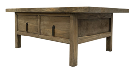 Houten Salontafel met lades 120 cm ''Rustic''