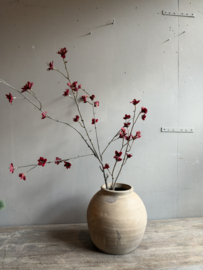 Zijde Tak Rood Bloemetje 110 cm