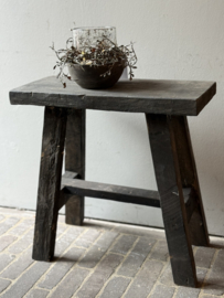 Oud Houten Bankje 45 cm