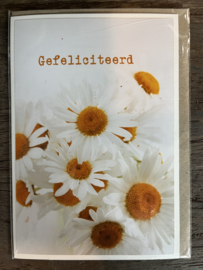 Ansichtkaart "Gefeliciteerd"