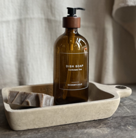 Langwerpige Schaal met Handgreep Majestic Taupe Medium -Brynxz-