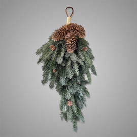 Seidenzweig mit Tannenzapfen 70 cm -Brynxz Collection-