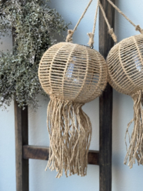 Hanglamp Solar Jute Boho Rond