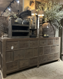 Sideboard mit 16 Schubladen -Driftwood-