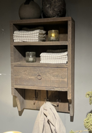 Wandrek Met Lade  -Driftwood-